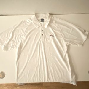 Broncos white polo size Large but fit like a XL or XXL